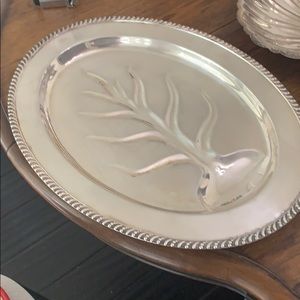 Silver plated serving trays